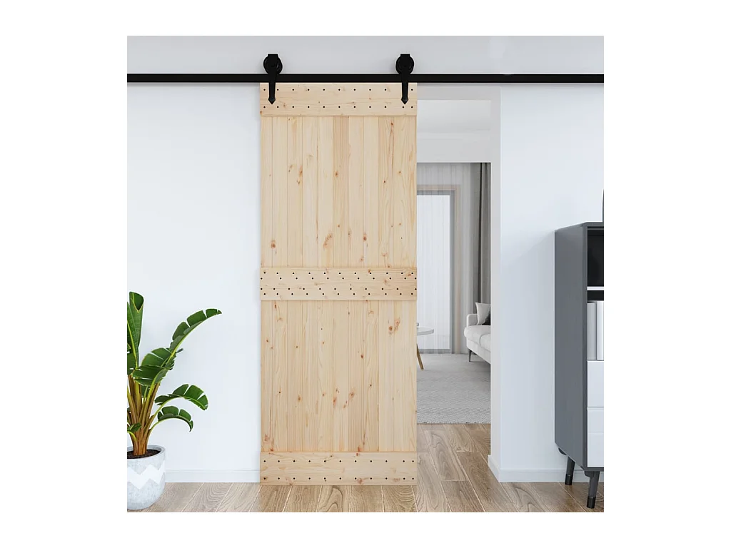 Porte NARVIK 90x210 cm bois massif de pin
