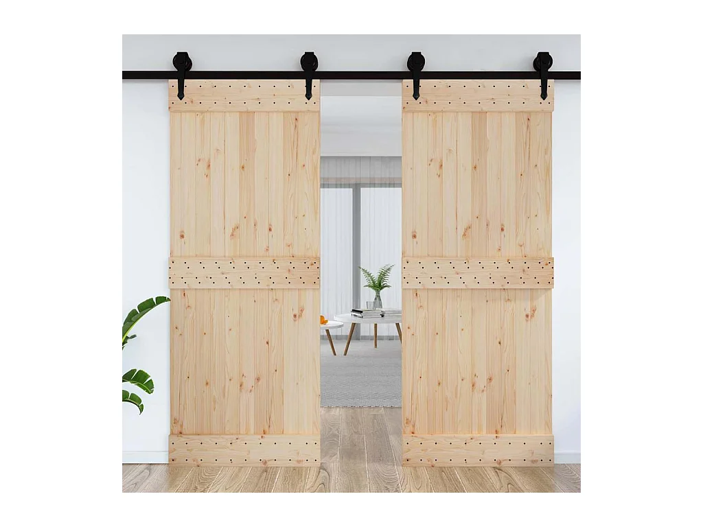 Porte NARVIK 90x210 cm bois massif de pin