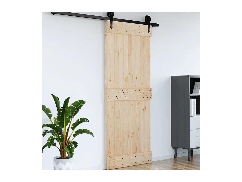 Porte NARVIK 90x210 cm bois massif de pin
