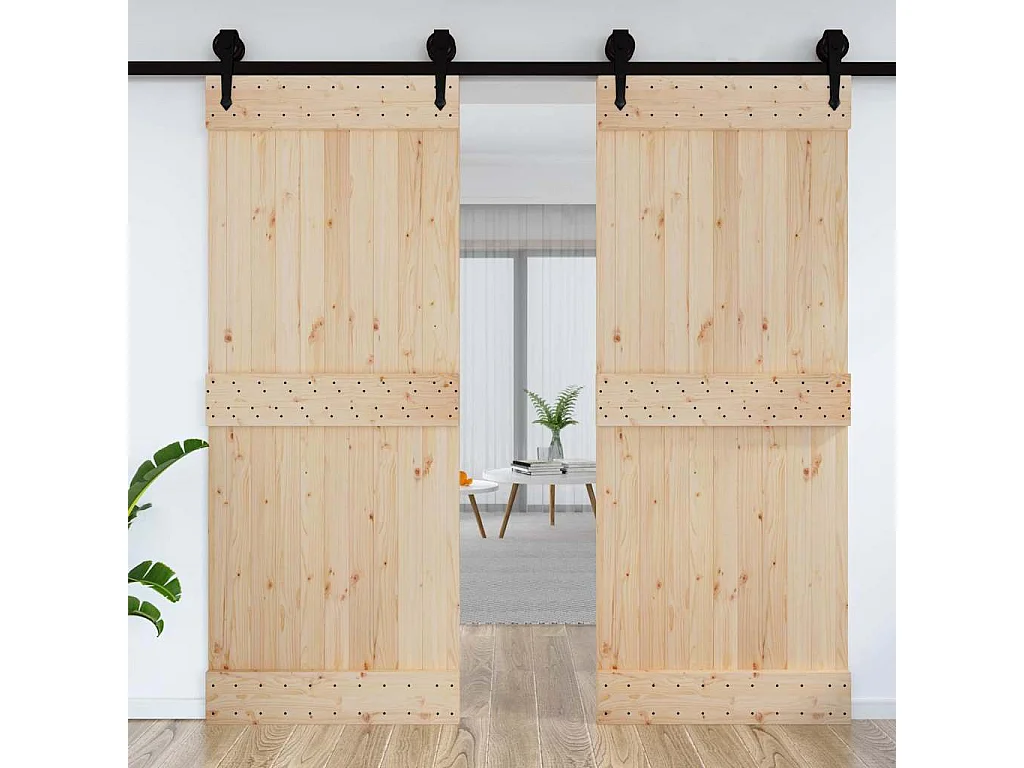 Porte NARVIK 90x210 cm bois massif de pin