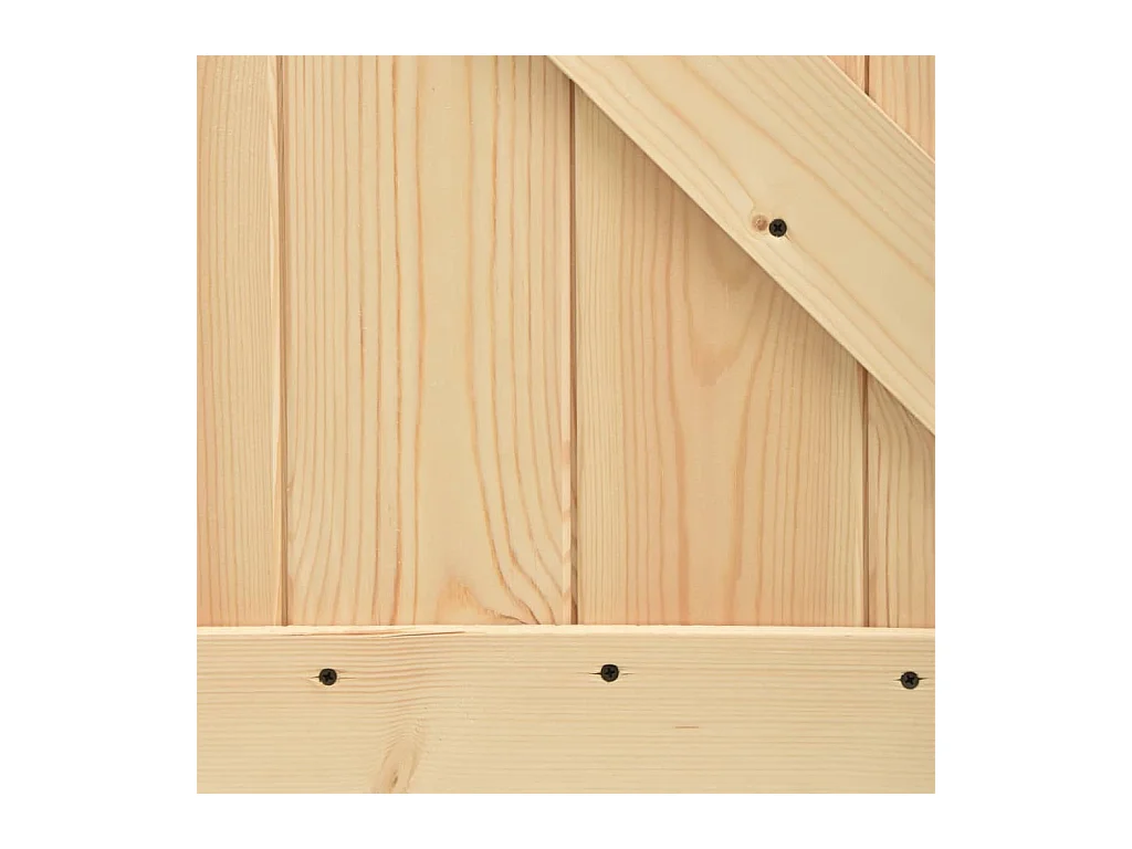 Puerta corredera con herrajes madera maciza de pino 70x210 cm