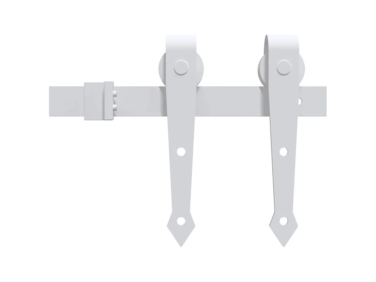 Porte coulissante et kit de quincaillerie 70x210 cm pin massif