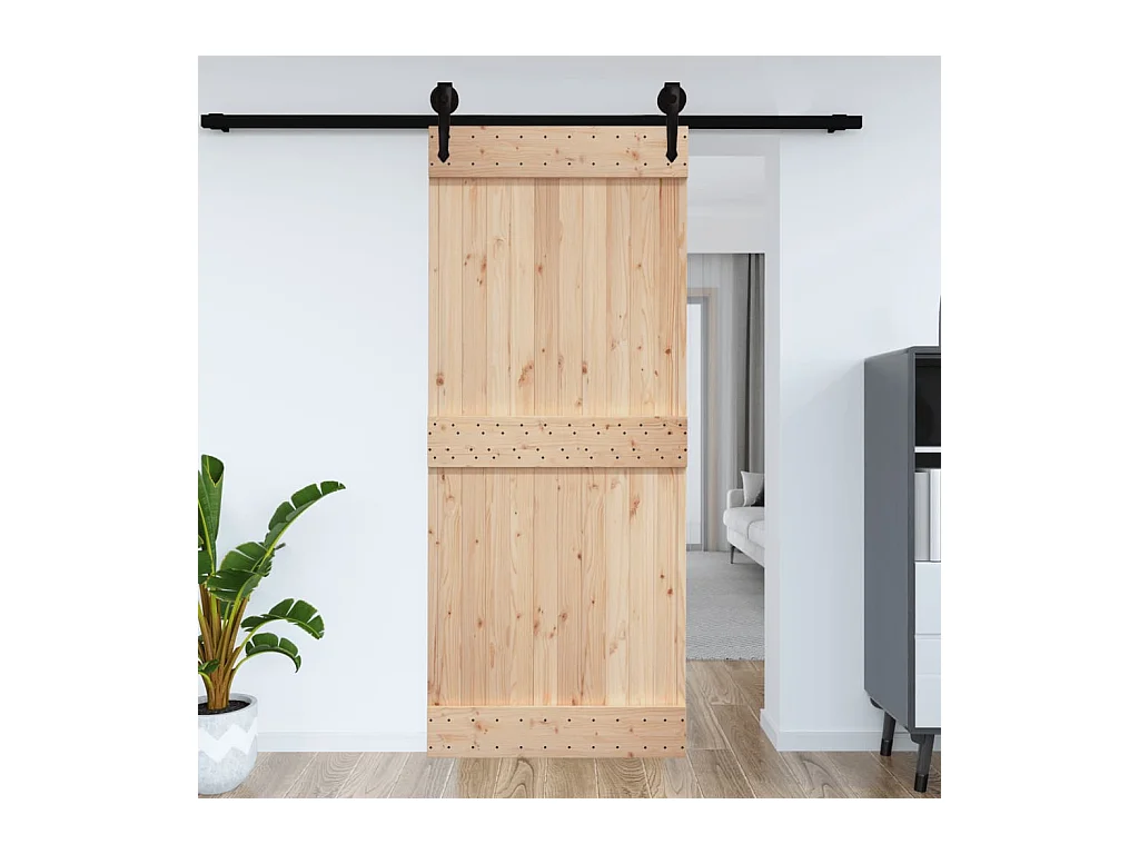 Puerta NARVIK madera maciza pino 95x210 cm