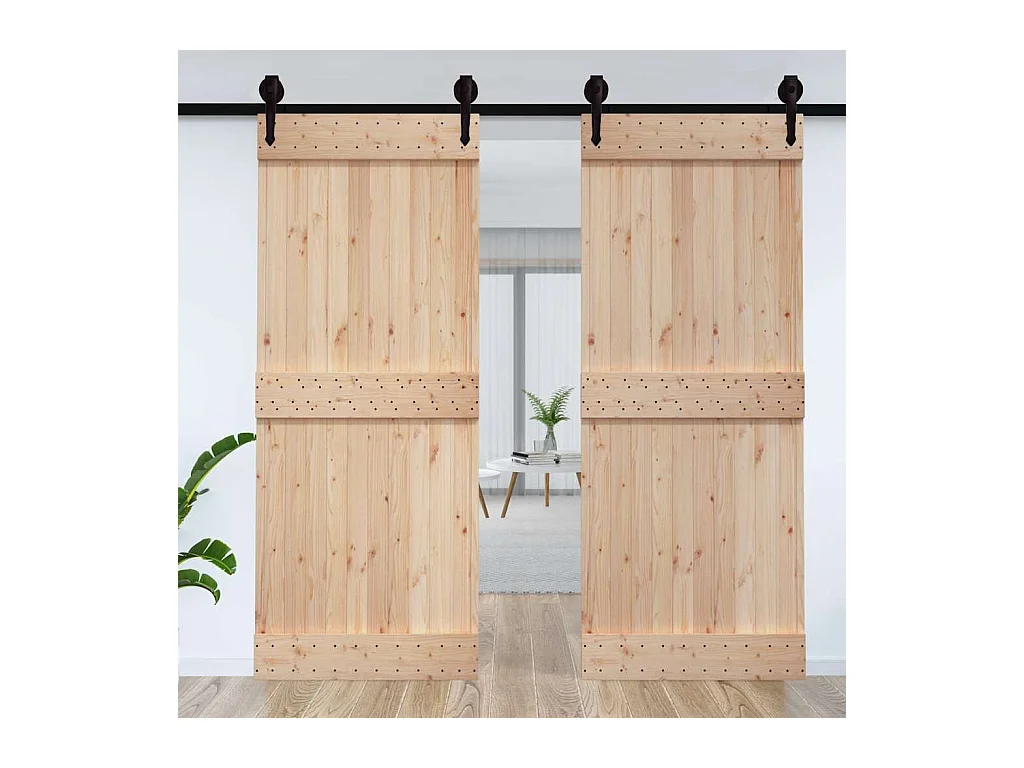 Puerta NARVIK madera maciza pino 95x210 cm