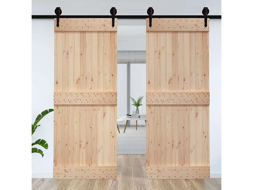 Porte NARVIK 95x210 cm bois massif de pin