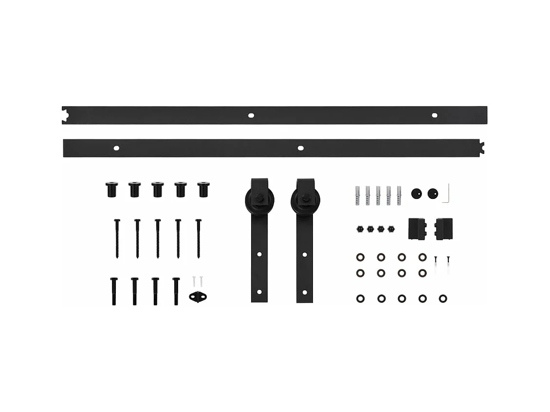 Porte coulissante et kit de quincaillerie 70x210 cm pin massif