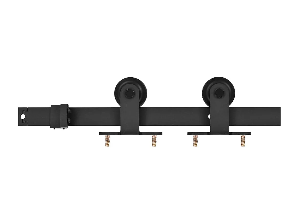 Porte coulissante et kit de quincaillerie 95x210 cm pin massif