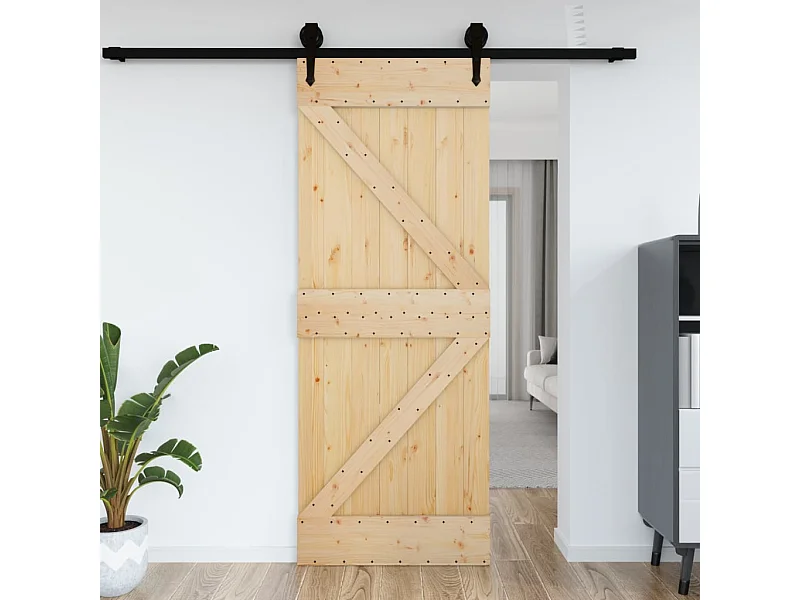 Porte NARVIK 95x210 cm bois massif de pin