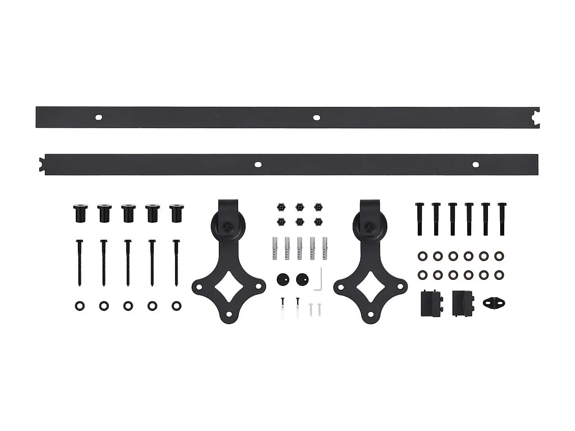 Porte coulissante et kit de quincaillerie 70x210 cm pin massif