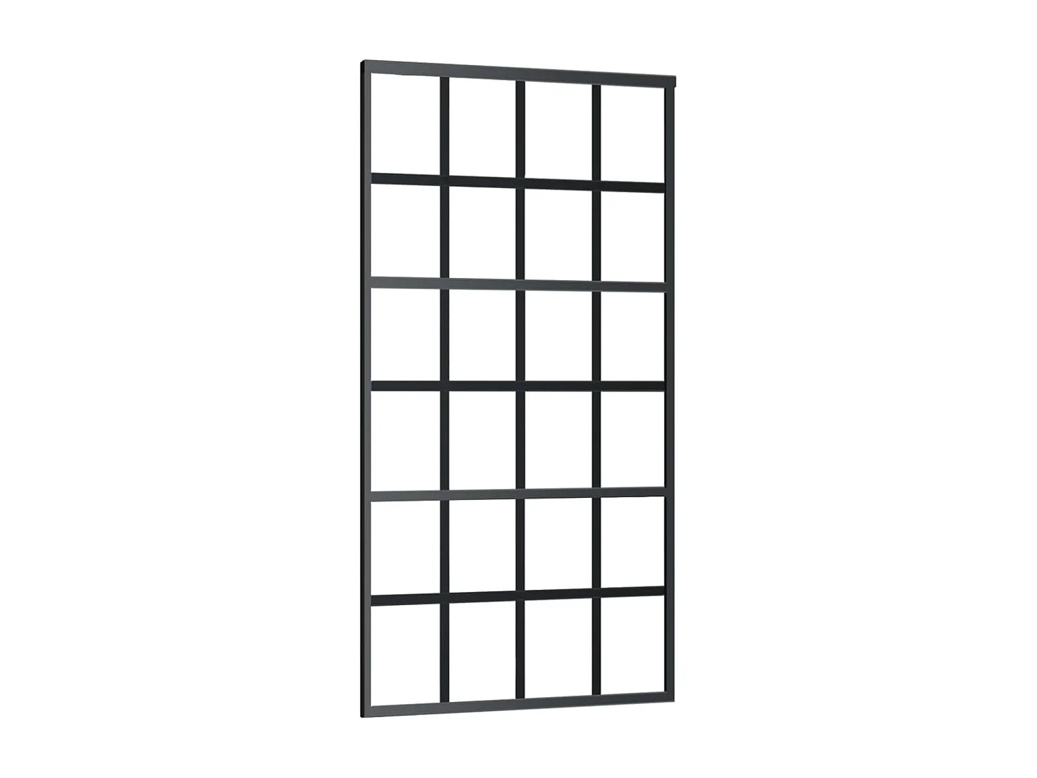 Schiebetür mit Beschlag ESG-Glas & Aluminium 102x205 cm