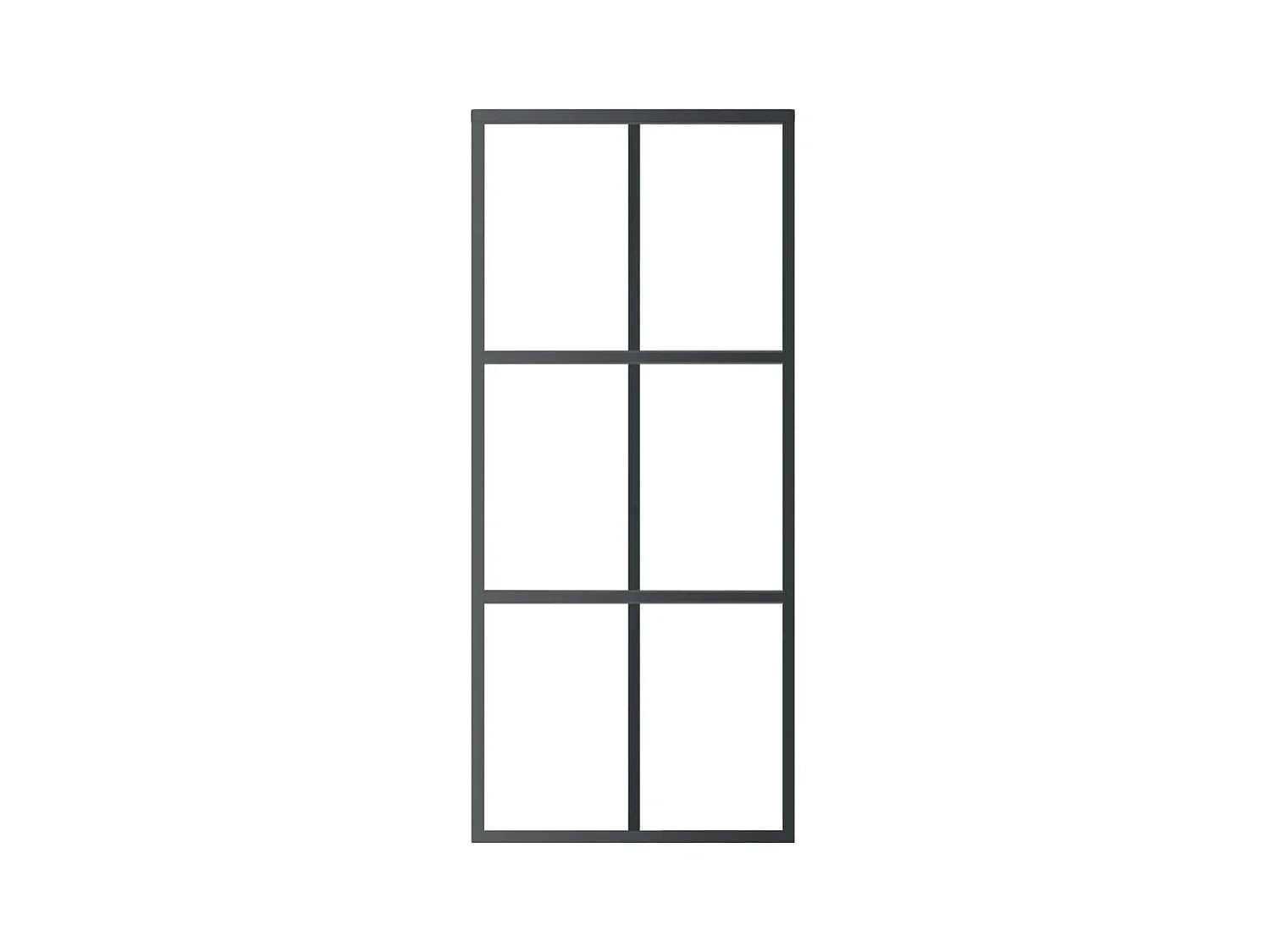 Schiebetür mit Beschlag ESG-Glas & Aluminium 90x205 cm