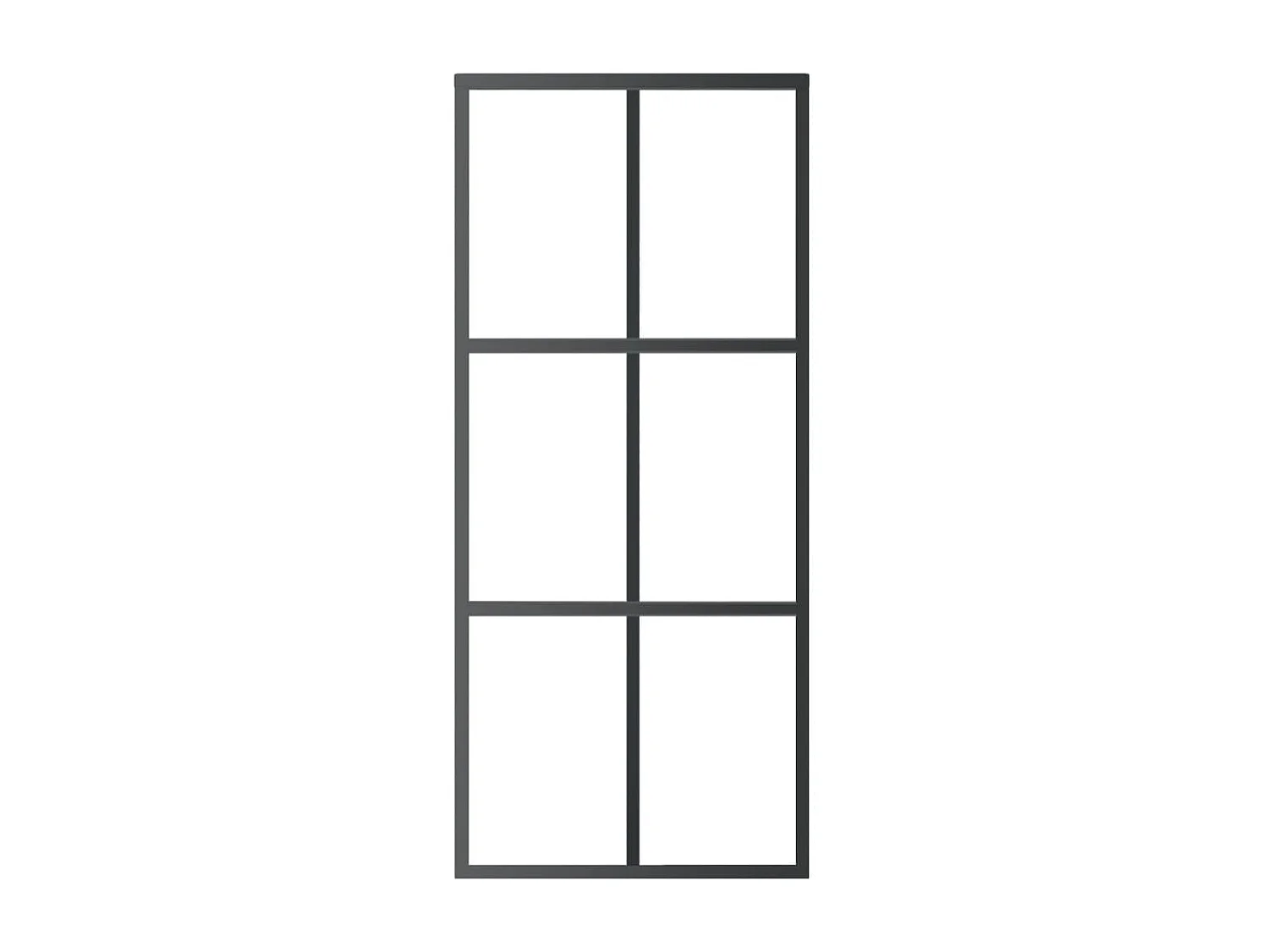 Porta Scorrevole con Kit Montaggio Vetro ESG Alluminio 90x205cm