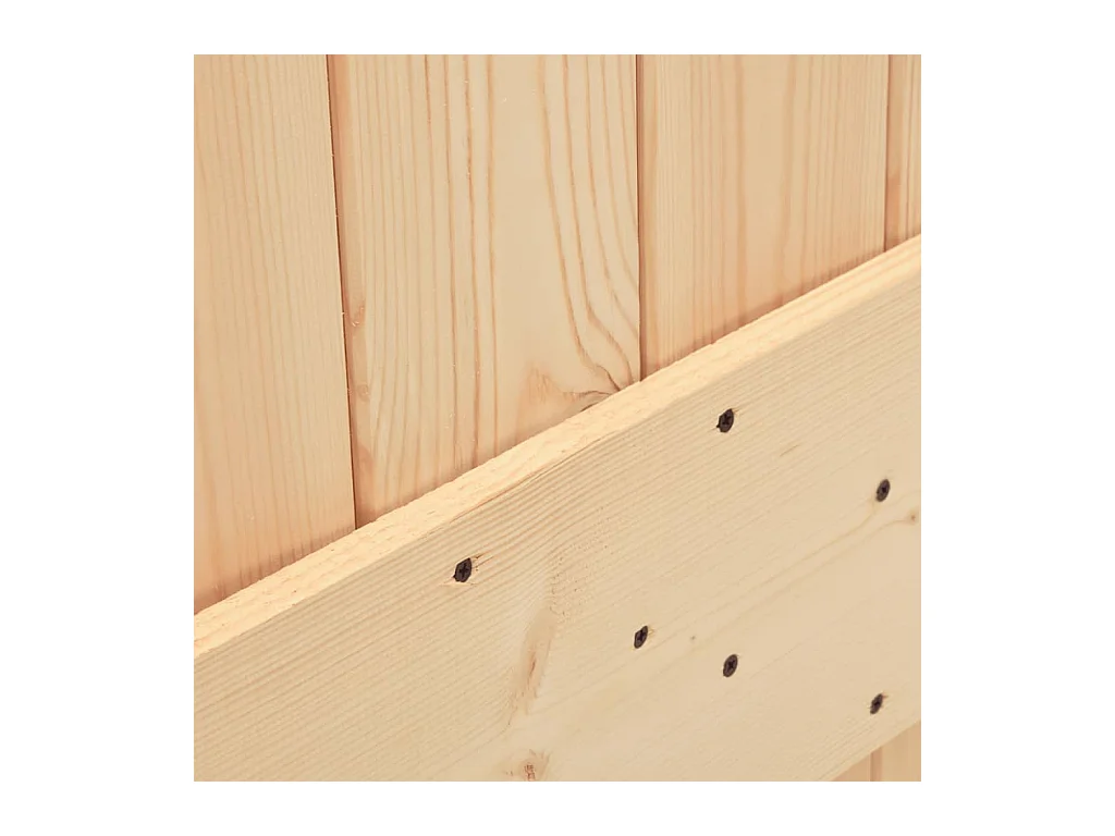 Porte coulissante et kit de quincaillerie 70x210 cm pin massif