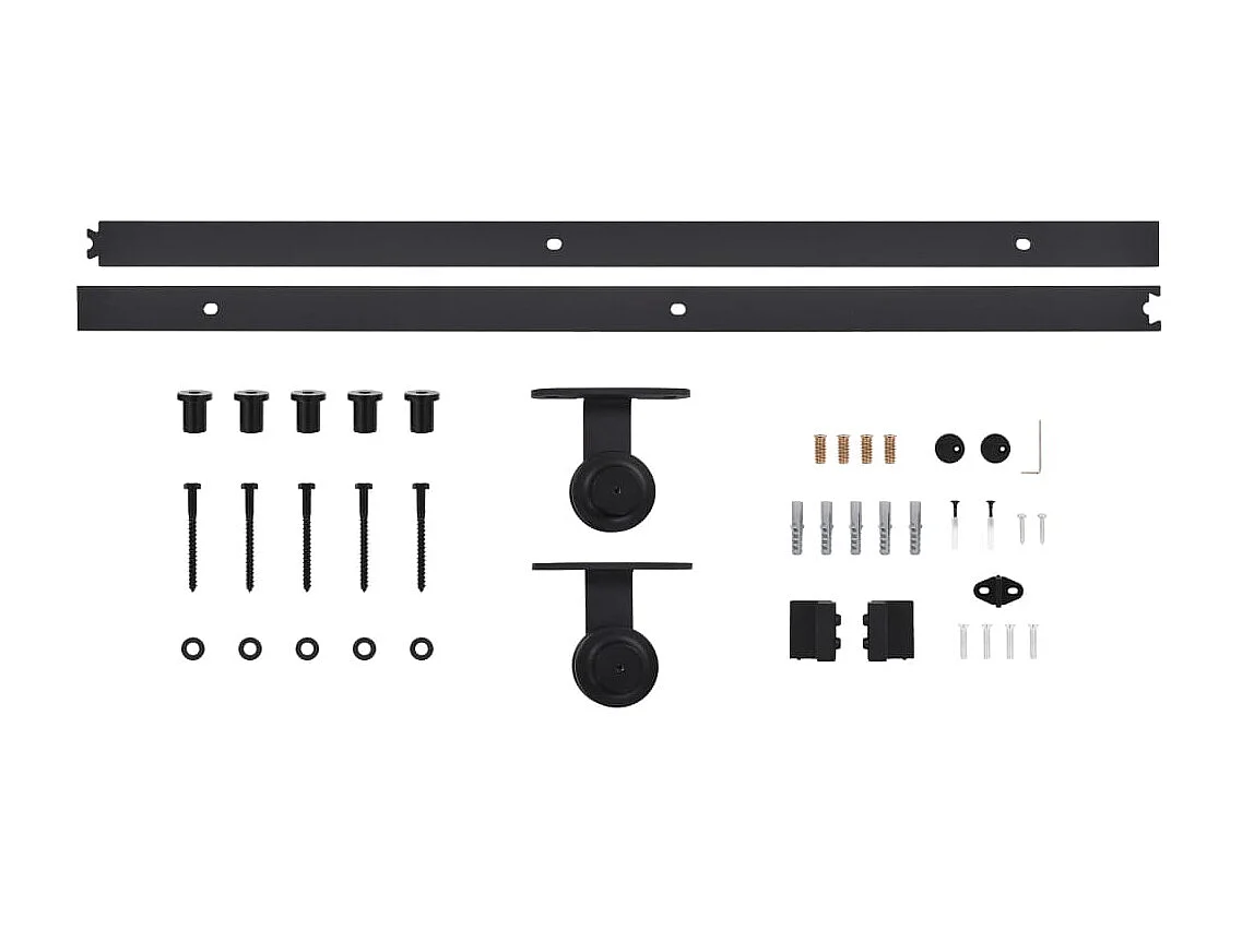 Porte coulissante et kit de quincaillerie 70x210 cm pin massif