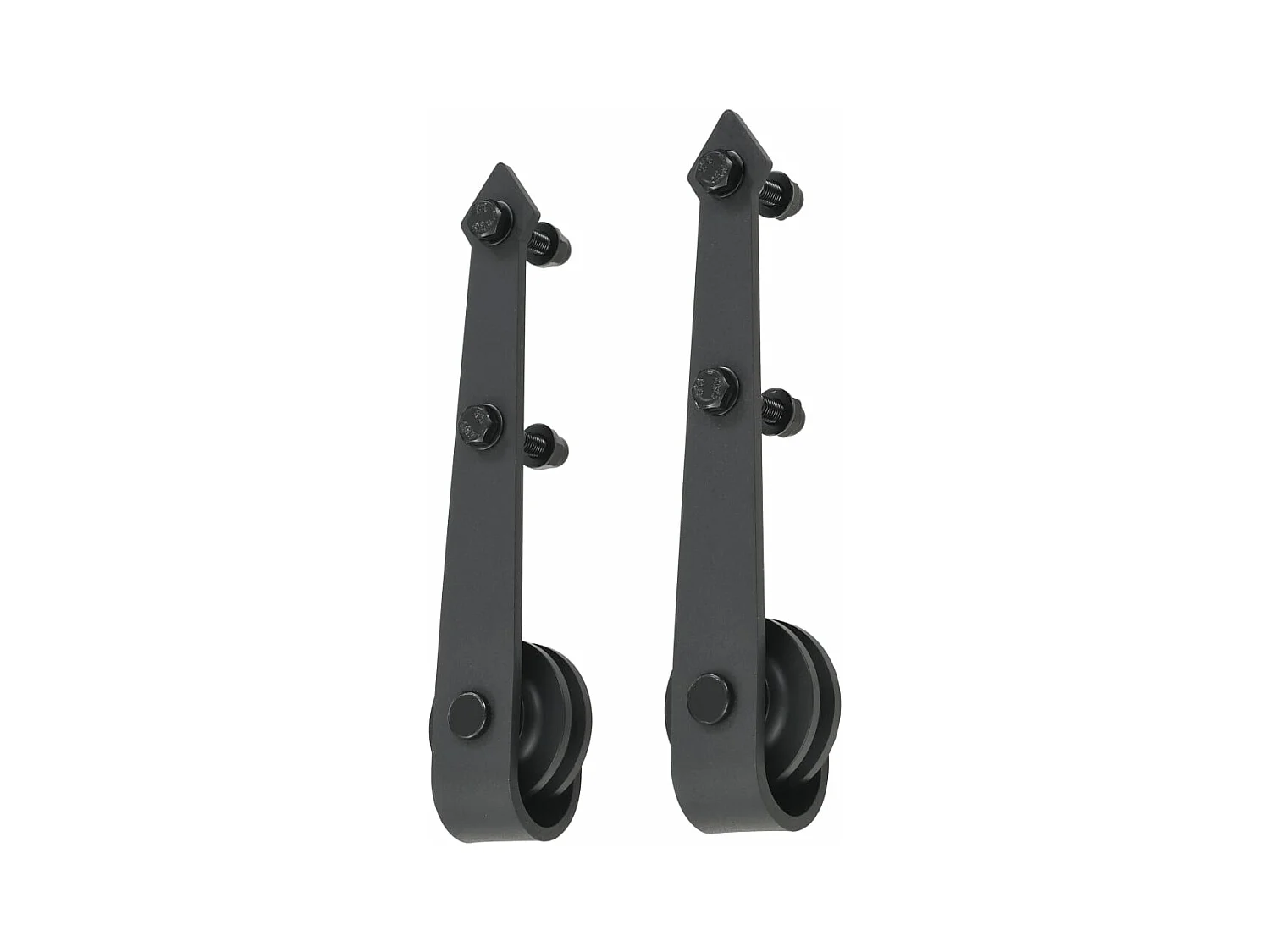 Porte coulissante et kit de quincaillerie 100x210 cm Pin massif