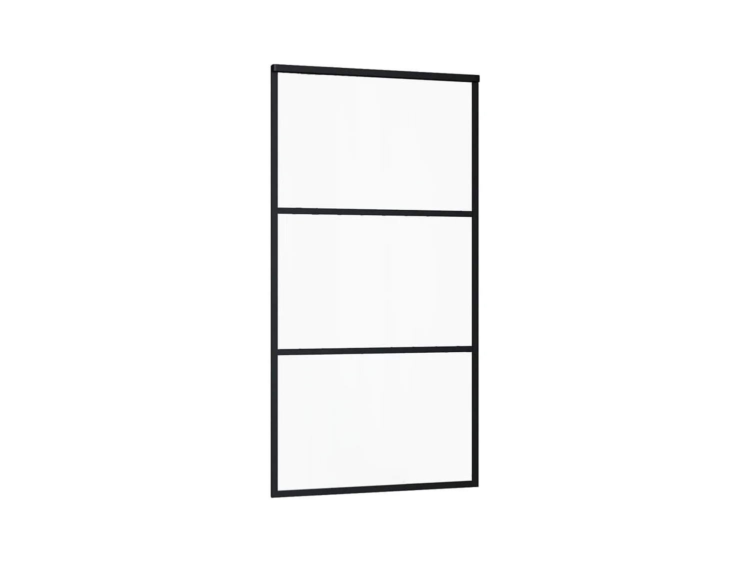 Schiebetür mit Beschlag ESG-Glas & Aluminium 102x205 cm