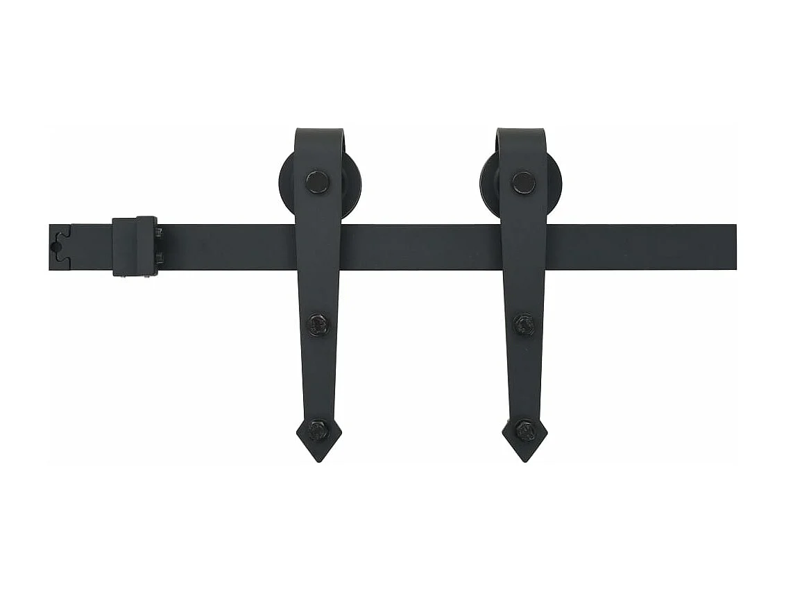 Porte coulissante et kit de quincaillerie 70x210 cm pin massif