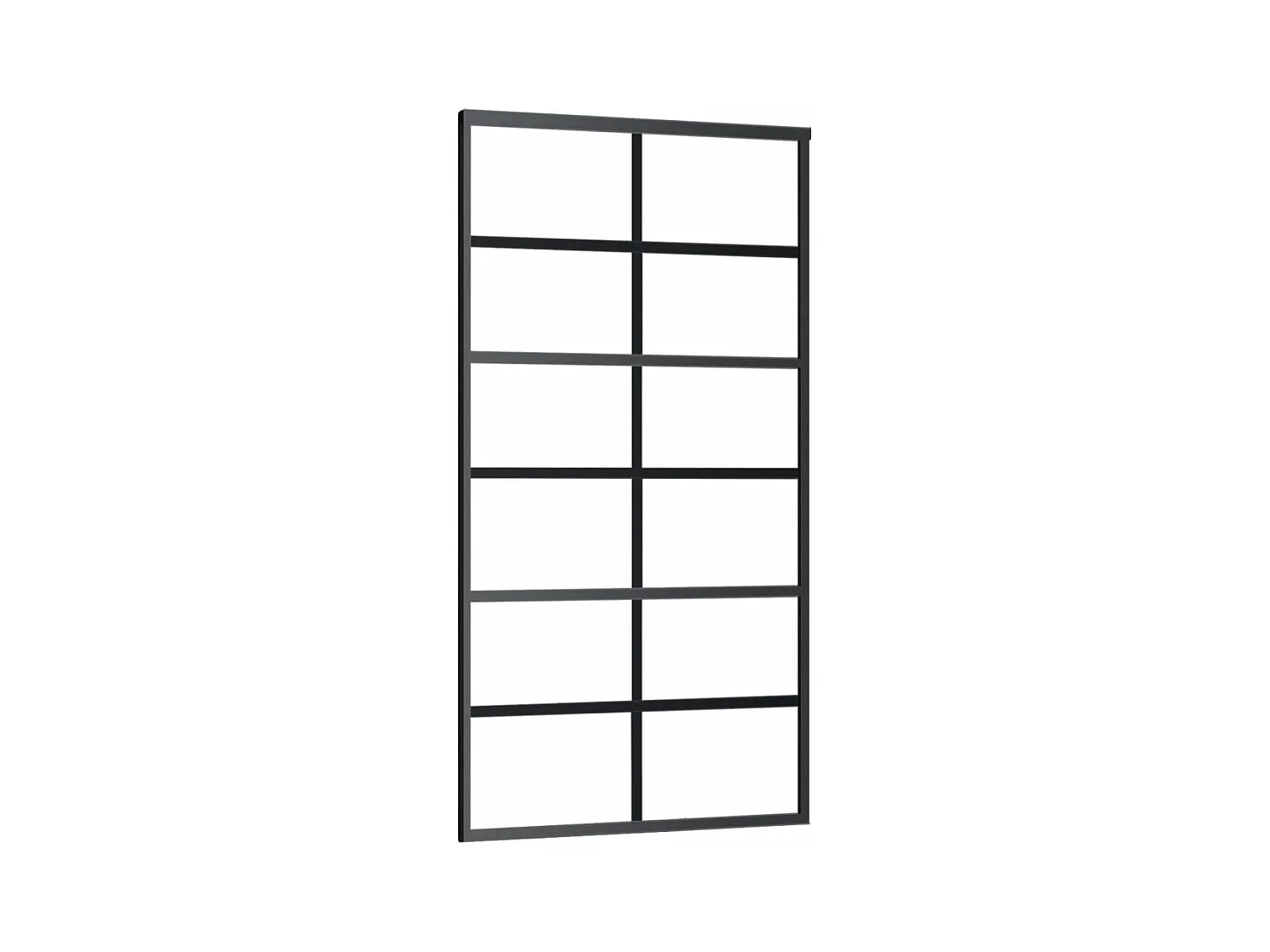 Porte coulissante et quincaillerie Verre et Aluminium 102x205cm