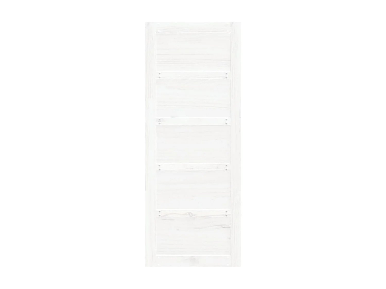 Puerta de granero madera maciza pino blanca 80x1,8x204,5 cm