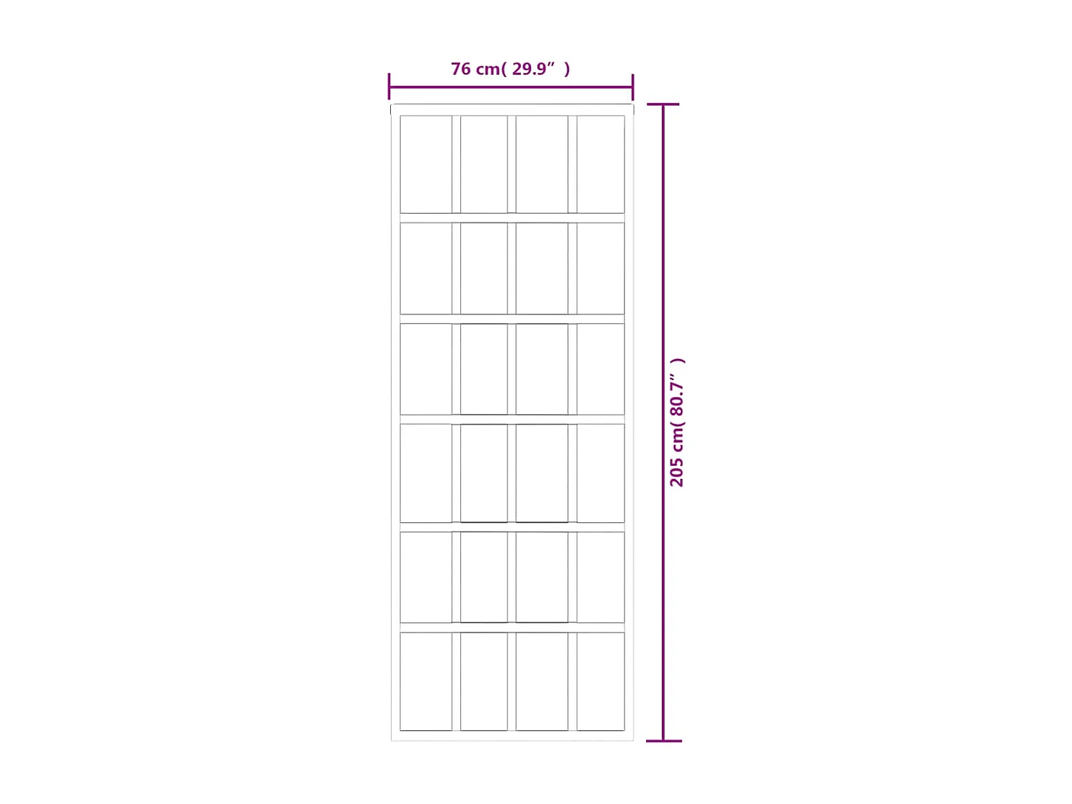 Porte coulissante Verre ESG et aluminium 76x205 cm Noir