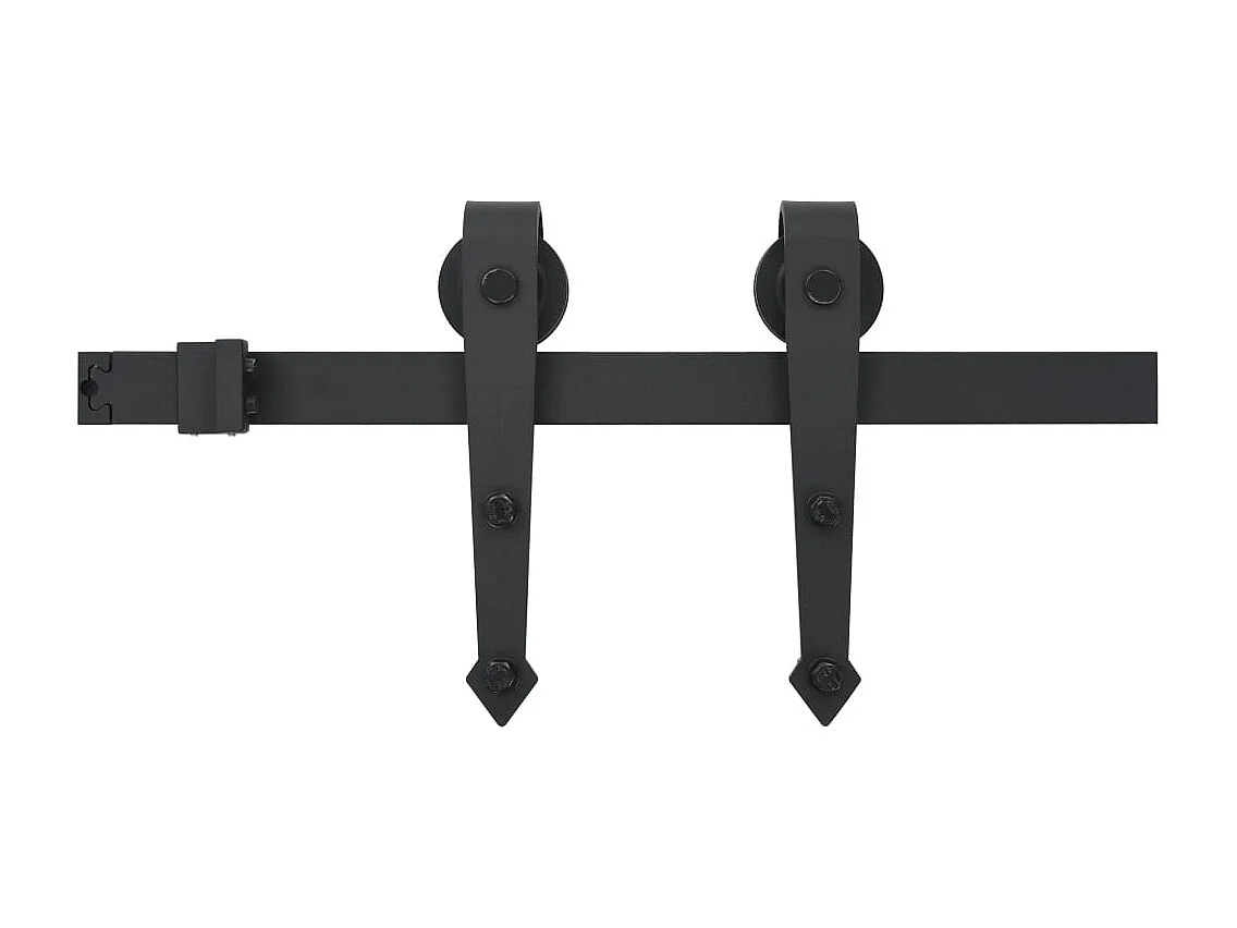 Porte coulissante et kit de quincaillerie 70x210 cm pin massif