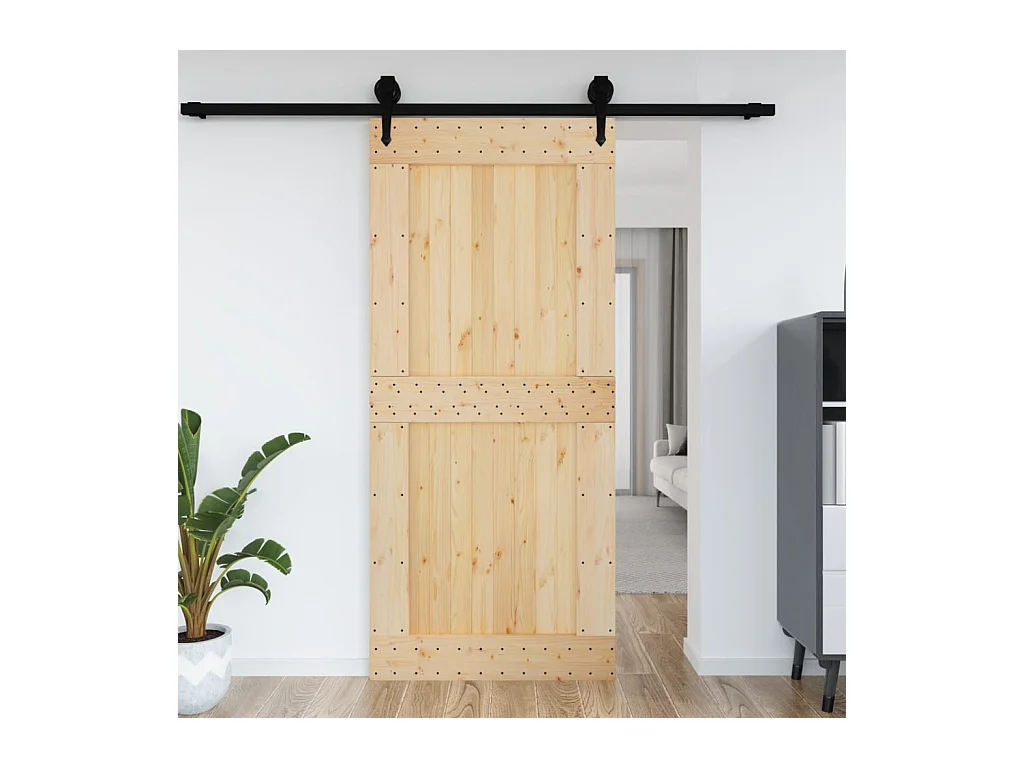Puerta NARVIK madera maciza pino 100x210 cm