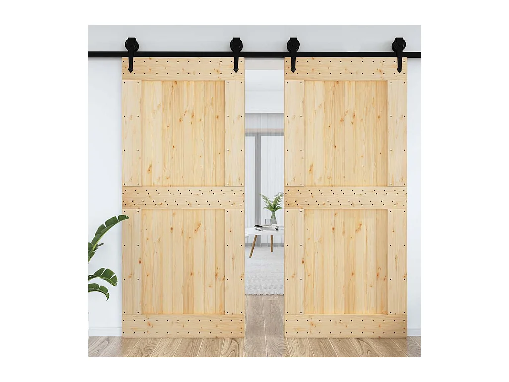 Puerta NARVIK madera maciza pino 100x210 cm