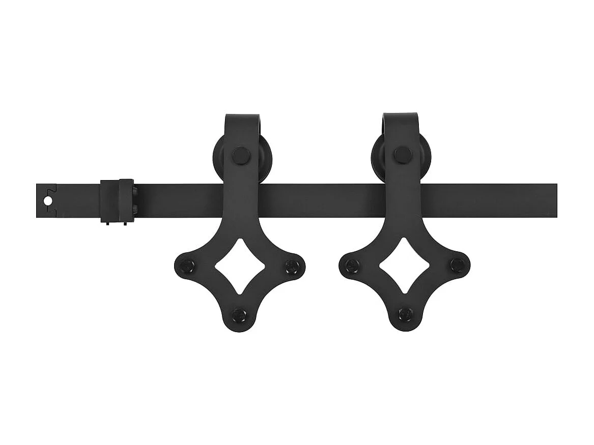 Porta Scorrevole con Set Hardware 80x210 cm in Legno di Pino