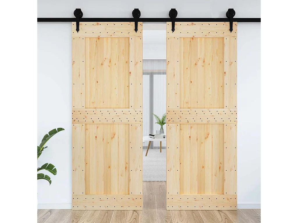 Porte NARVIK 85x210 cm bois massif de pin