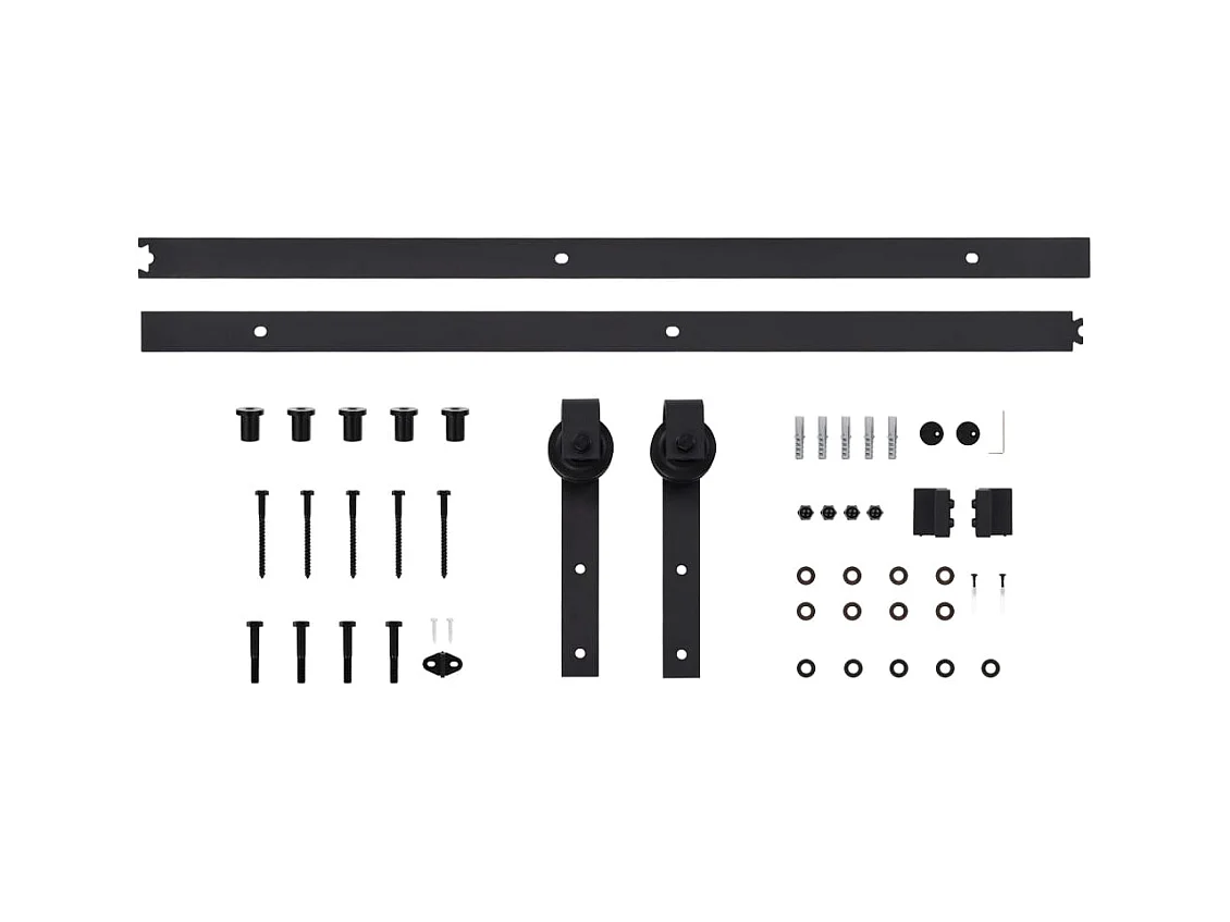 Porta de Correr em Madeira de Pinho Maciça 80x210 cm com Ferragens Robustas