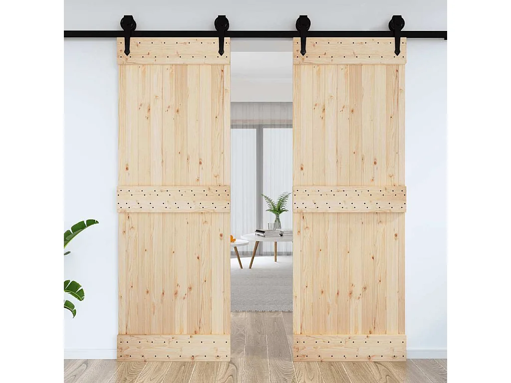 Porte NARVIK 80x210 cm bois massif de pin