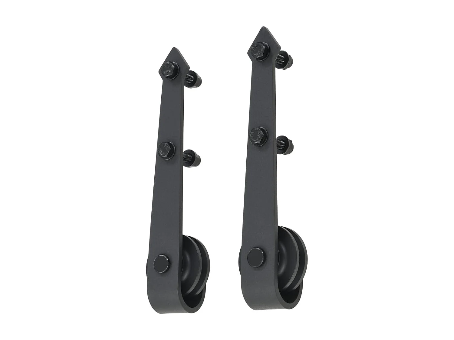 Porta Scorrevole con Set Hardware 80x210 cm Legno Massello Pino