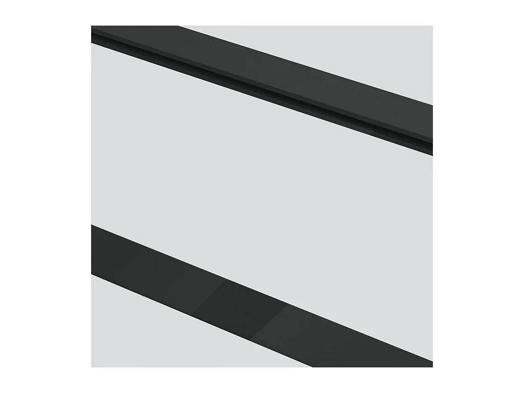 Porte coulissante Verre ESG et aluminium 76x205 cm Noir