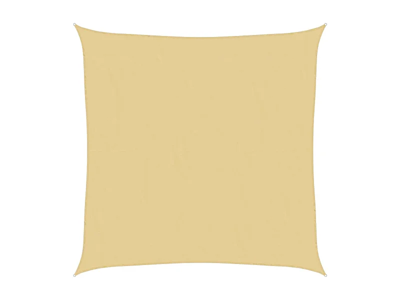 Toldo de vela poliéster oxford 100% arena 7x7 m