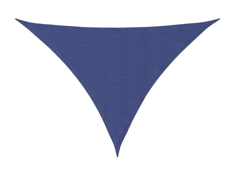 Toldo de vela triangular tela Oxford azul 3,5x3,5x4,9 m