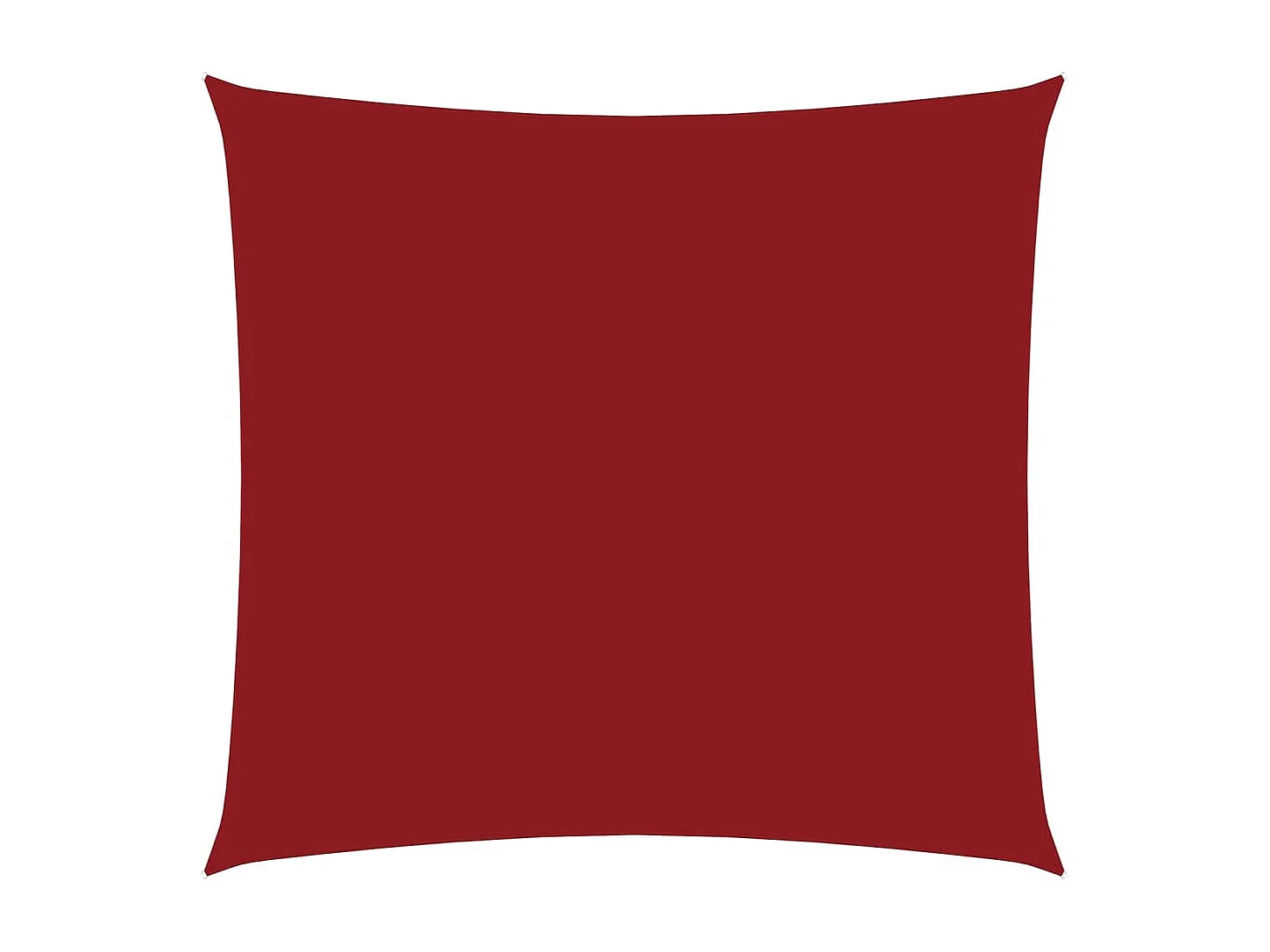 Toldo de vela cuadrado tela Oxford rojo 3x3 m