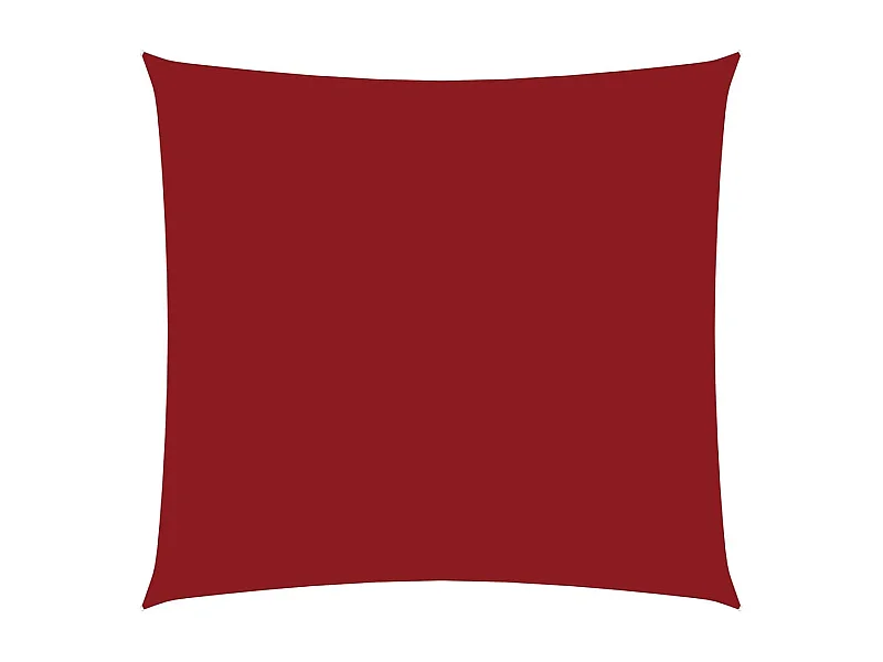 Toldo de vela cuadrado tela Oxford rojo 3x3 m