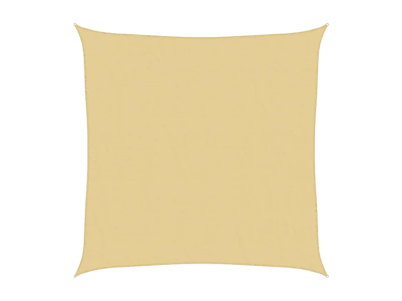 Toldo de vela poliéster oxford 100% arena 3x3 m