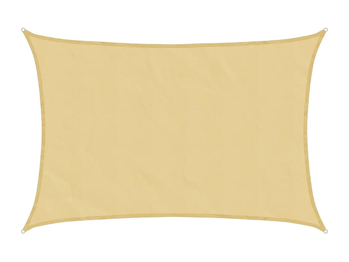 Toldo de vela poliéster oxford 100% arena 7x6 m
