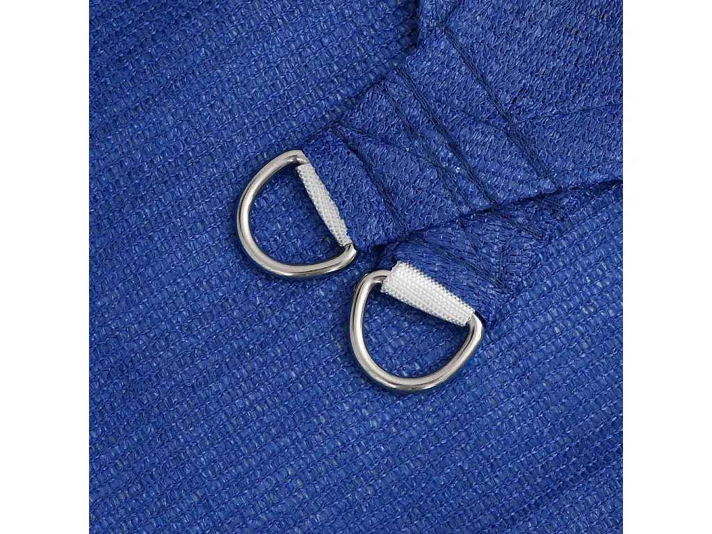 Para-sol retangular 5x8 m em PEAD azul com alta proteção UV