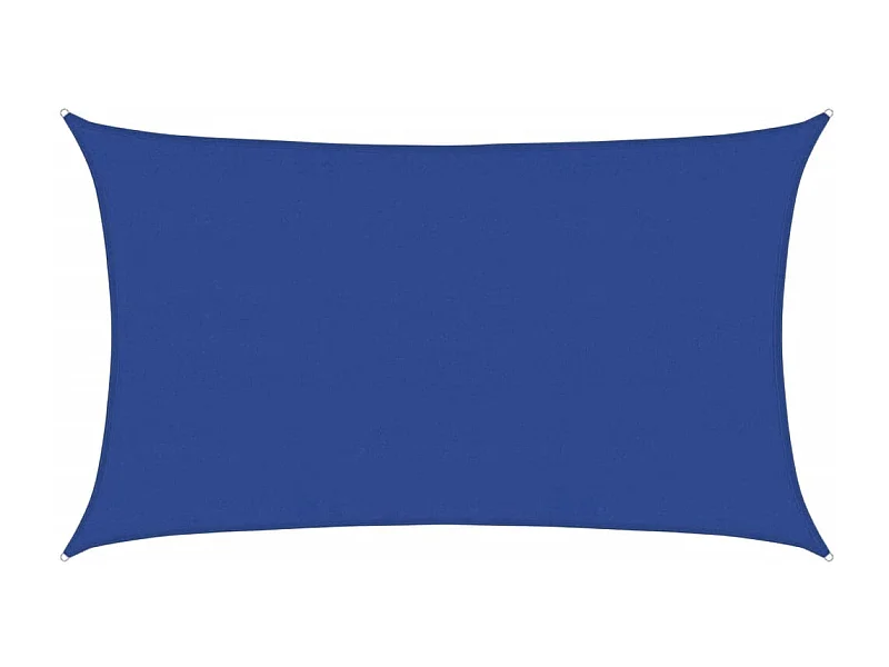 Para-sol retangular 5x8 m em PEAD azul com alta proteção UV