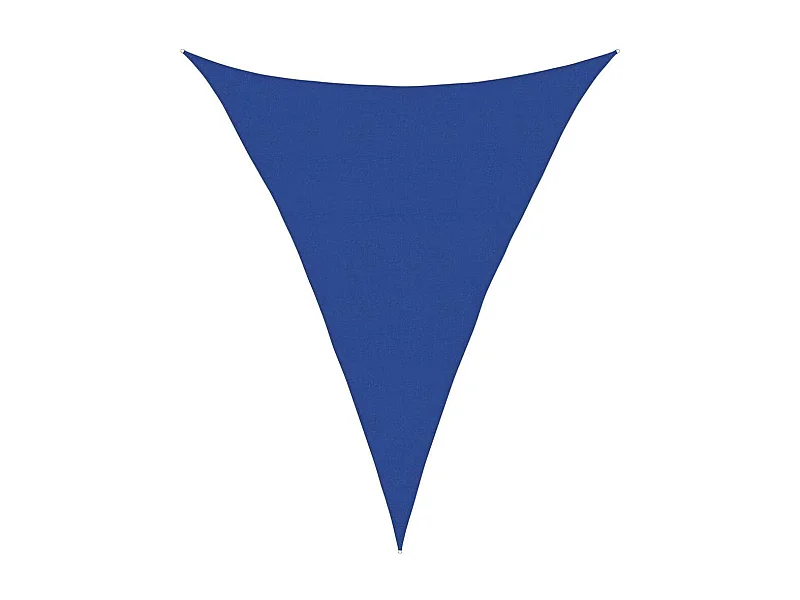 Para-sol Triangular Azul 5x6x6 m em PEAD - Proteção UV e Durabilidade Superior