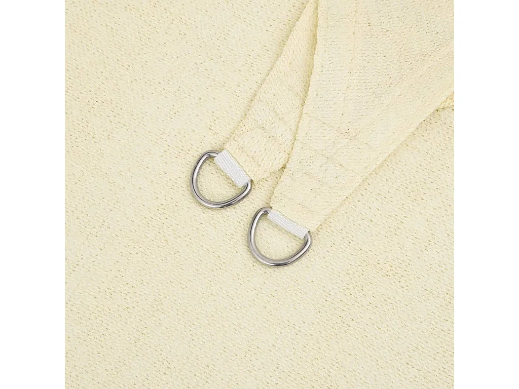 Sonnensegel HDPE Dreieckig 3,6x3,6x3,6 m Creme