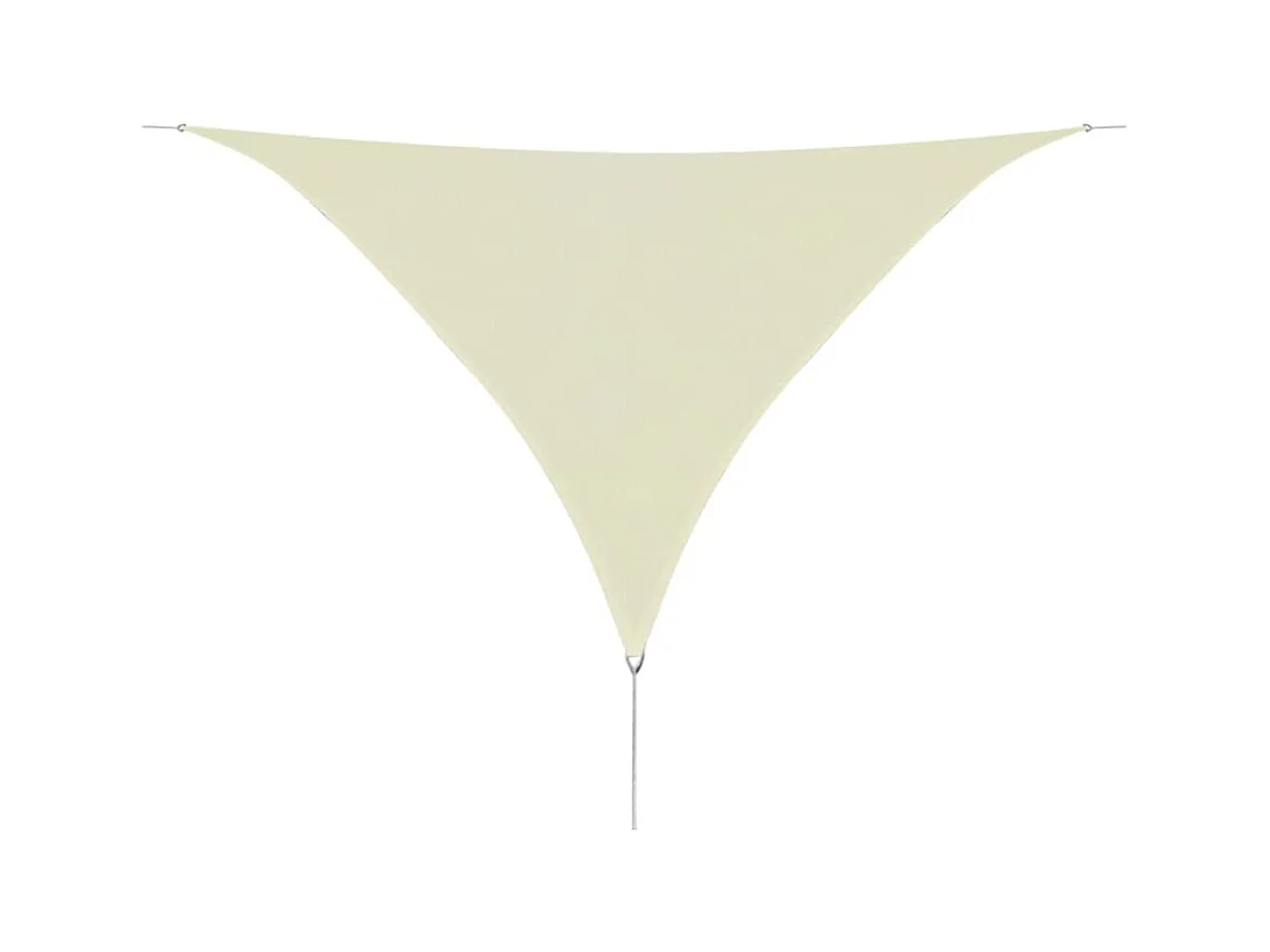 Sonnensegel HDPE Dreieckig 3,6x3,6x3,6 m Creme