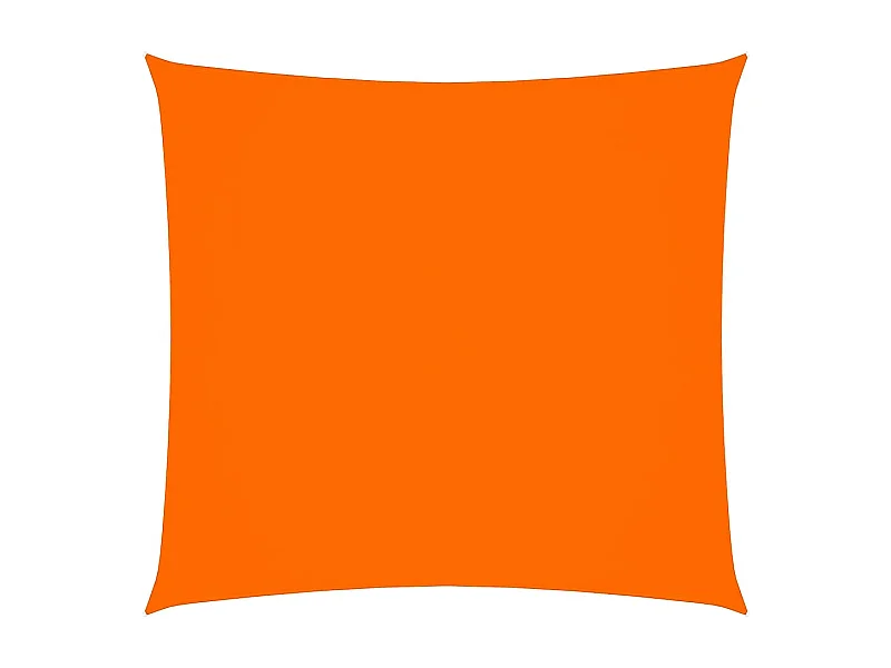 Toldo de vela cuadrado tela Oxford naranja 3x3 m