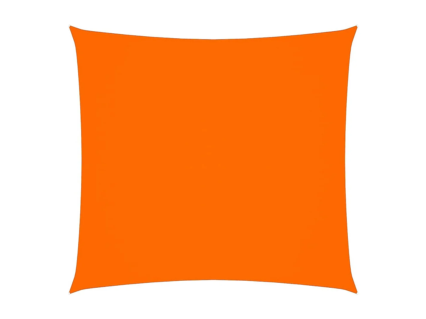 Toldo de vela cuadrado tela Oxford naranja 3x3 m