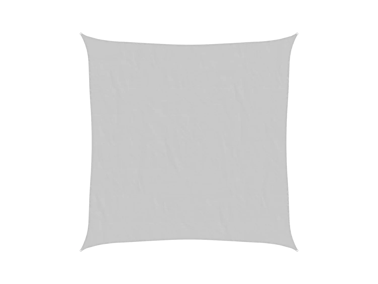 Toldo de vela poliéster oxford 100% gris claro 7x7 m