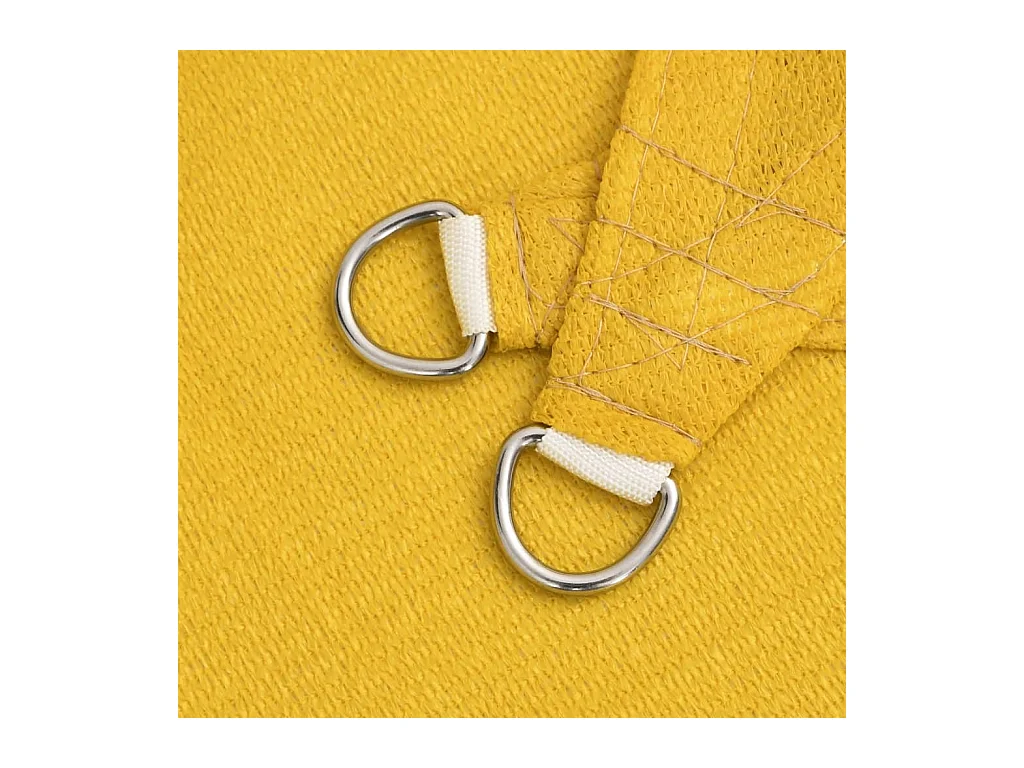 Toldo de vela rectangular HDPE amarillo 160 g/m² 4x7 m