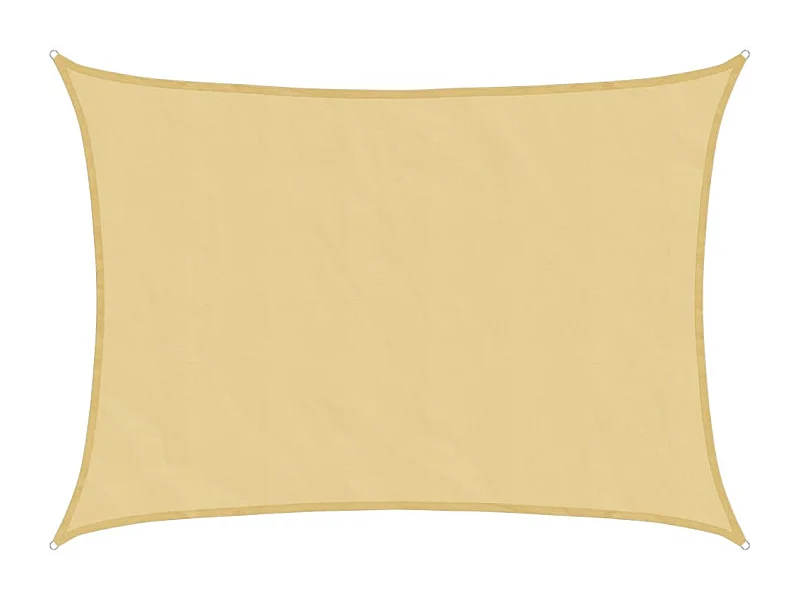 Toldo de vela poliéster oxford 100% arena 7x5 m