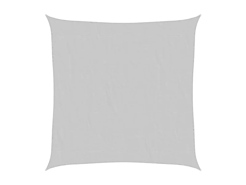 Toldo de vela poliéster oxford 100% gris claro 5x5 m